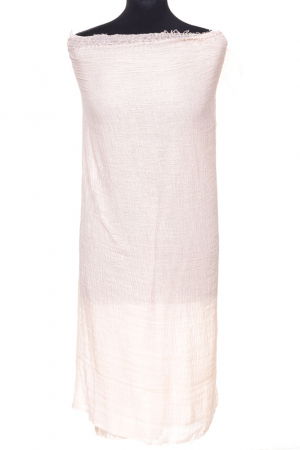 Esarfa dreptunghiulara tip pareo cu aspect creponat din vascoza, roz deschis [1]