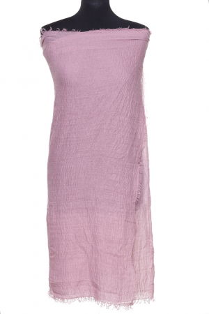 Esarfa dreptunghiulara tip pareo cu aspect creponat din vascoza, lila [1]