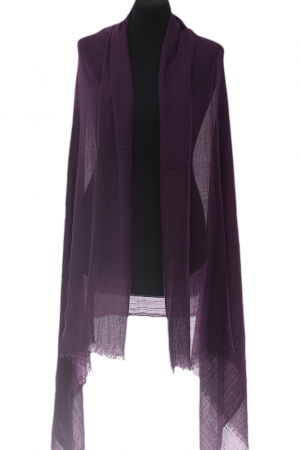 Eșarfe din Bumbac - Esarfa mare dreptunghiulara tip pareo din bumbac usor creponat, mov