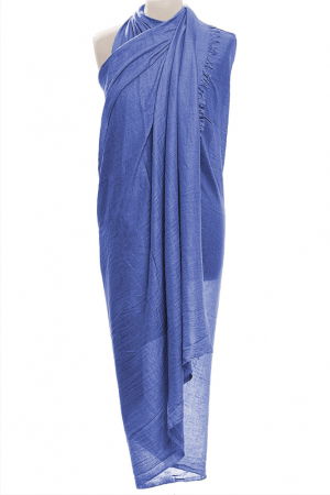 Eșarfe tip Pareo - Esarfa mare dreptunghiulara tip pareo din vascoza si casmir usor creponat, lavanda