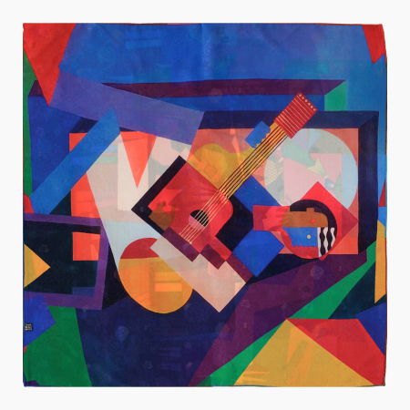 Esarfa premium din matase cu dubla fata, imprimeu in stil cubist Picasso [1]