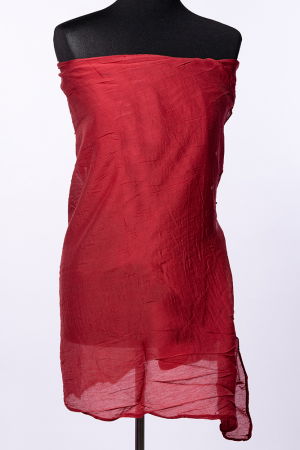 Eșarfe din Mătase - Esarfa bordo, dreptunghiulara, in colturi alungite, din bumbac si matase