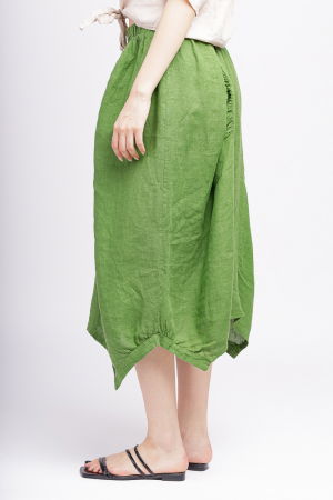 Fusta din in verde olive, in colturi, cu aspect de salvari [1]