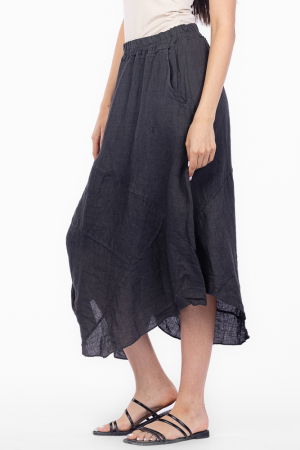 Fusta din in cu un colt prins, gri inchis [1]