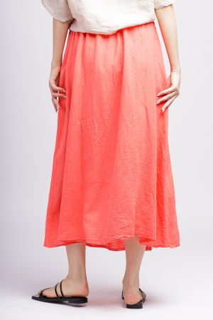 Fusta din in corai cu nasturi decorativi pe o parte [2]