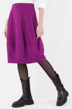Fusta lalea din jerseu de bumbac, magenta [1]