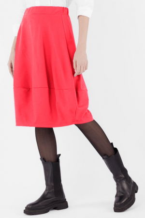 Fuste Casual - Fusta lalea din jerseu de bumbac, roz intens