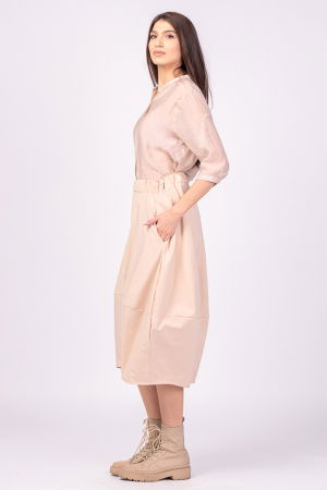 Fusta lalea din tafta bej [2]