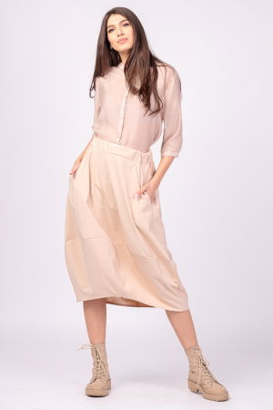 Fusta lalea din tafta bej [0]