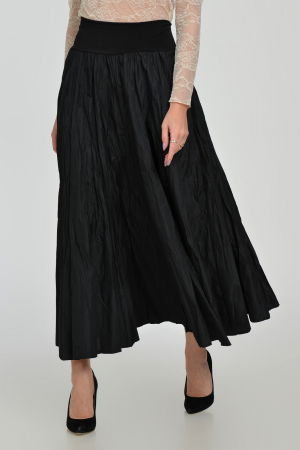 Fusta lunga din vascoza, in 15 clini, din tafta neagra cu irizatii maro [2]