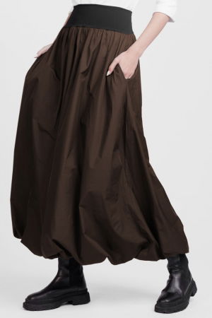 Fusta lunga gogosar, din tafta maro [2]