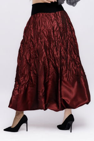 Fusta lunga gogosar, din tafta bordo [2]