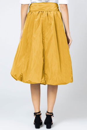 Fusta mustar midi, tip gogosar, din tafta [2]