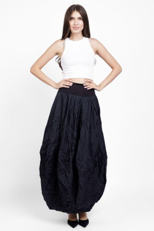 Fusta neagra lunga, tip lalea, din tafta cu memorie [3]