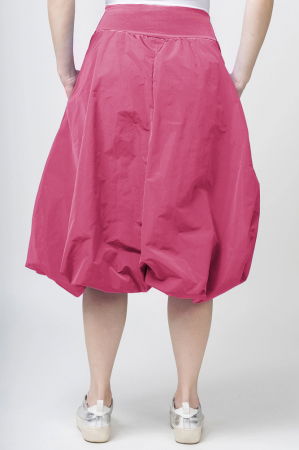 Fusta tip gogosar din tafta, roz inchis [3]