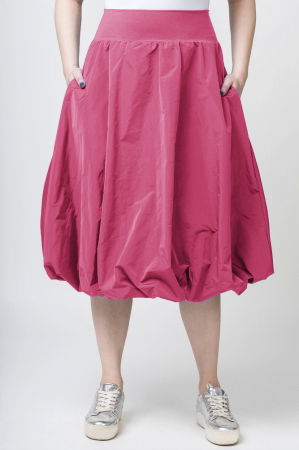 Fusta tip gogosar din tafta, roz inchis [1]