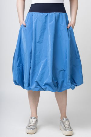 Fusta albastra midi, tip gogosar, din tafta [1]