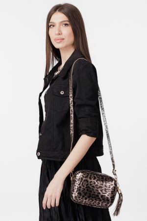 Geaca dama subtire, de blugi, cambrata, neagra [1]