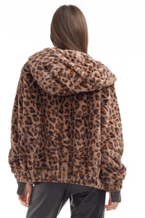 Geaca din blanita artificiala animal print [2]