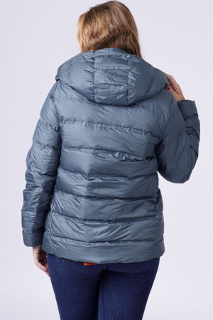 Geaca scurta cu umplutura puf gasca, turcoaz [5]