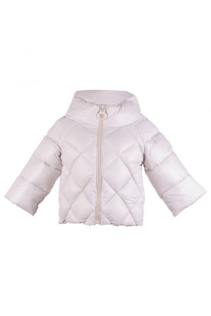 Geaca Monte Cervino bej ivoire cu maneci 3/4 si guler inalt [3]