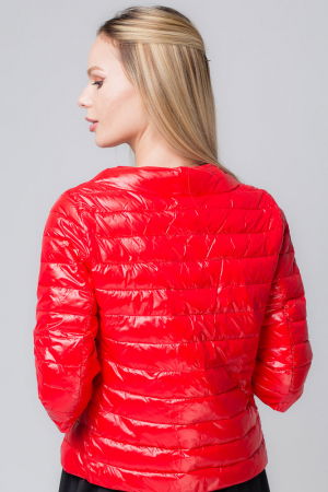 Geaca rosie Monte Cervino scurta, cu maneci 3/4 [1]