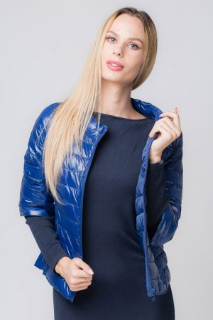 Geaca bleumarin Monte Cervino scurta, cu maneci 3/4