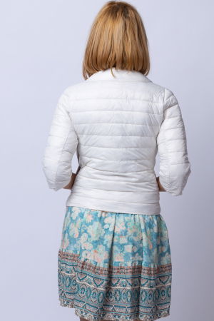 Geaca Monte Cervino scurta, cu maneci 3/4, alba [1]