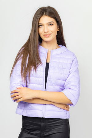 Geaca scurta, cu maneci 3/4, lila [2]