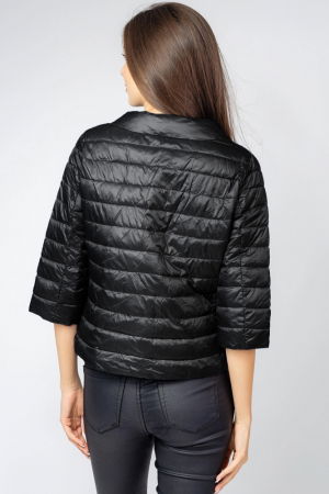 Geaca scurta, cu maneci 3/4, negru [4]