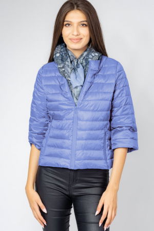 Geci & Jachete & Blazere - Geaca scurta, cu maneci 3/4, bleu