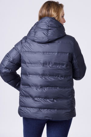 Geaca scurta cu umplutura puf gasca, bleumarin [5]