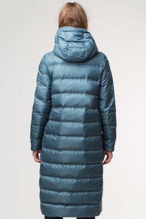Geaca lunga cu umplutura puf gasca, turcoaz [2]