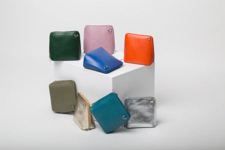 Geanta crossbody, albastra, din piele naturala [4]