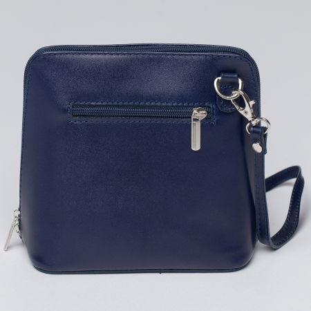 Geanta crossbody, bleumarin  din piele naturala [1]