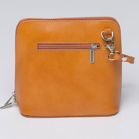Geanta crossbody, camel, din piele naturala [1]