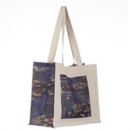 Geanta de umar din material textil cu imprimeu Nuferii lui Claude Monet [1]
