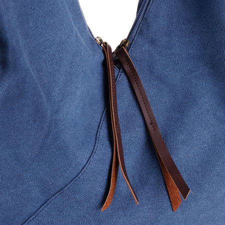 Geanta de umar din material textil si cu bareta crossbody, neagra [5]