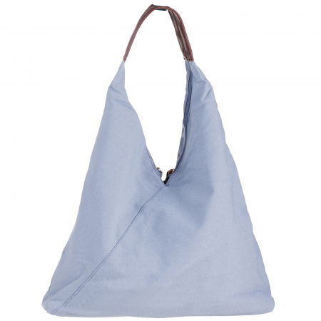 Geanta de umar din material textil si cu bareta crossbody, bleu [1]