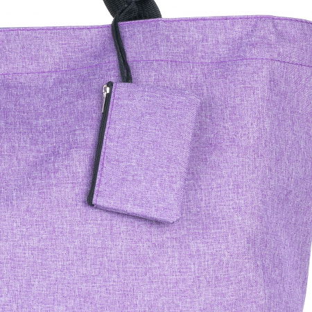 Geanta de weekend lila din material textil panzat [2]