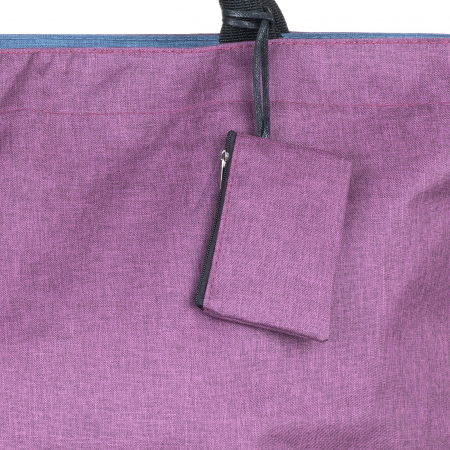 Geanta de weekend mov din material textil panzat [2]