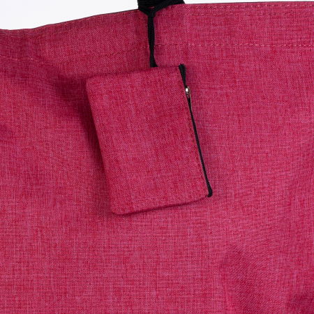 Geanta shopper multifunctionala medie din material textil panzat, fucsia [2]