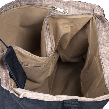 Geanta de weekend neagra din material textil panzat [3]