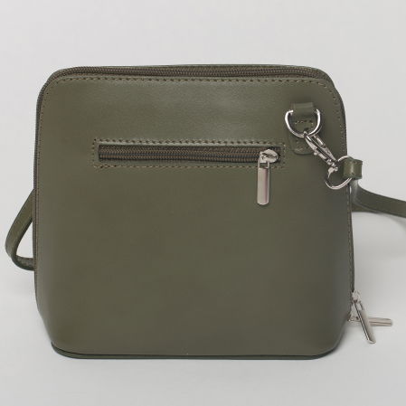 Geanta crossbody, kaki, din piele naturala [1]
