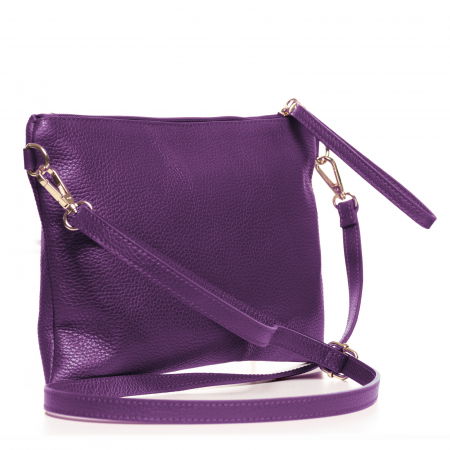 Geanta plic crossbody mov, din piele naturala [1]