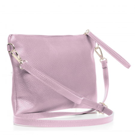 Geanta plic crossbody lila deschis, din piele naturala [1]