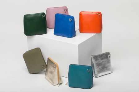 Geanta crossbody, portocalie, din piele naturala [3]