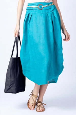 Geanta shopper bleumarin din piele naturala [2]