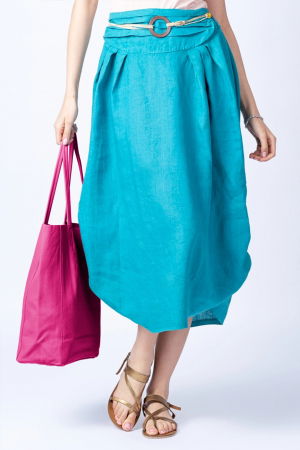 Geanta shopper fucsia din piele naturala [2]