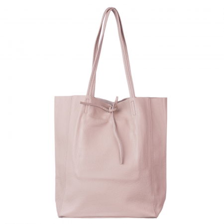 Geanta shopper roz prafuit din piele naturala [1]